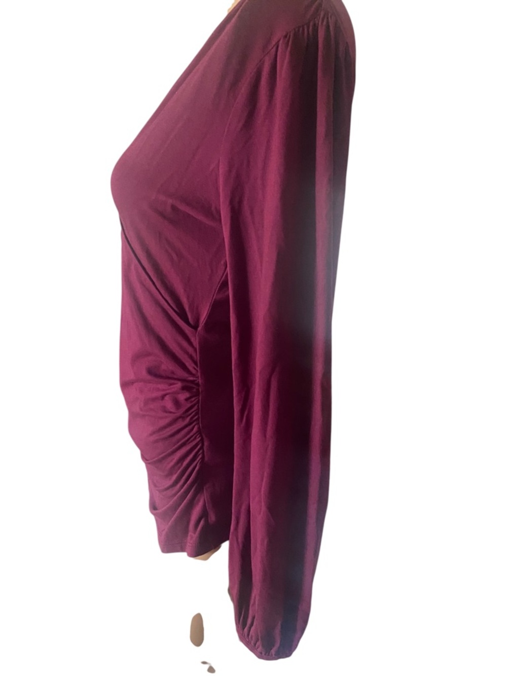 Boden Women’s Burgundy Wrap-Style Long Sleeve Top Size 8 - Picture 5 of 12